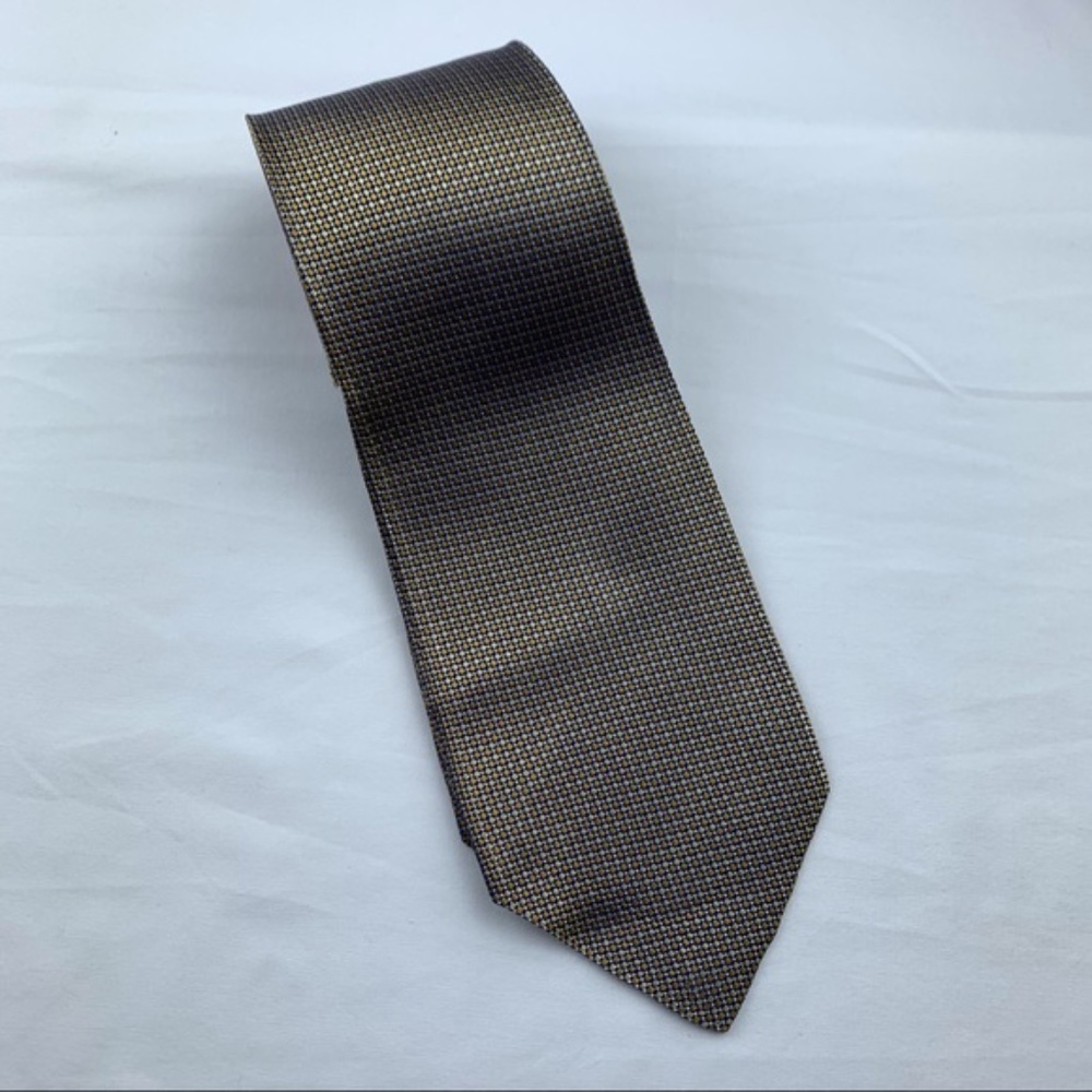 Geoffrey Beene Gold & blue men's tie
